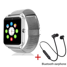 Load image into Gallery viewer, SALFRESA Smart Watch Z60 Men Women Metal Bluetooth Wrist Support SIM/TF Card Fashion business Wristwatch For Apple Android Phone