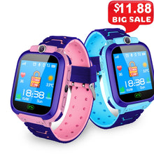 Load image into Gallery viewer, Waterproof Kids Smart Watch SOS Antil-lost Smartwatch Baby 2G SIM Card Clock Call Location Tracker Smartwatch PK Q50 Q90 Q528.