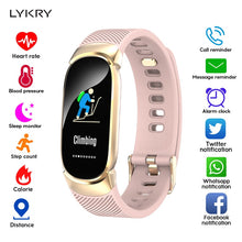Load image into Gallery viewer, LYKRY Women Smart Watch Sport Pedometer Smartwatch Heart Rate Blood Pressure Oxygen Monitor Fitness Tracker Call Alarm Reminder