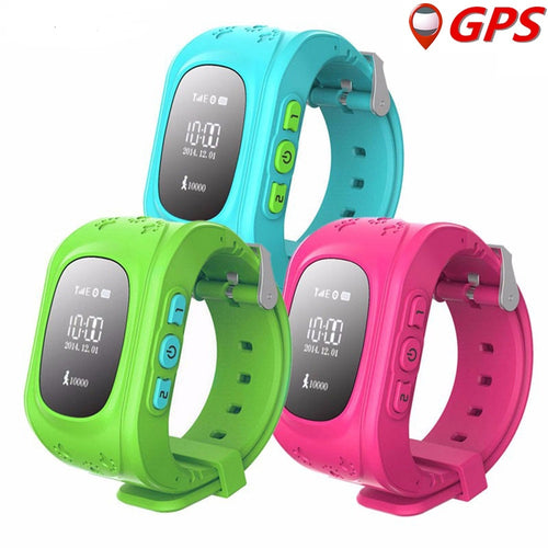 Anti Lost Q50 OLED Child GPS Tracker SOS Smart Monitoring Positioning Phone Kids GPS Baby Watch Compatible IOS & Android