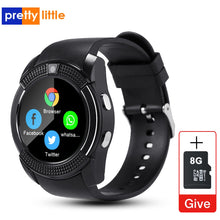 Load image into Gallery viewer, Sport Men Smart Watch v8 sim card android camera rounded Answer Call Dial Call Smartwatch Heart Rate Fitness Tracker