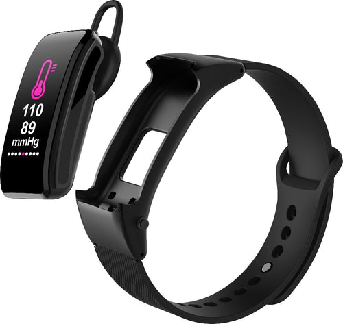 2019 New Bluetooth Earphone AndTheBracelet Watch Sports Fitness Activity Heart Rate Tracker Blood Pressure Wristband IP67 Waterp